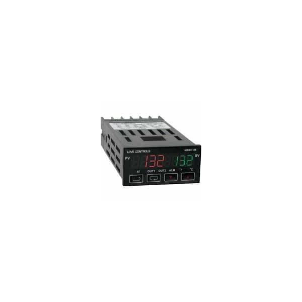 1/32 DIN temperature/process controller, linear voltage output 1 and relay output 2, low voltage